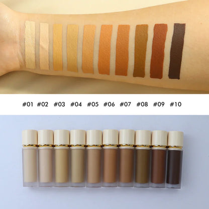 Ten-color liquid spot-lightening foundation concealer